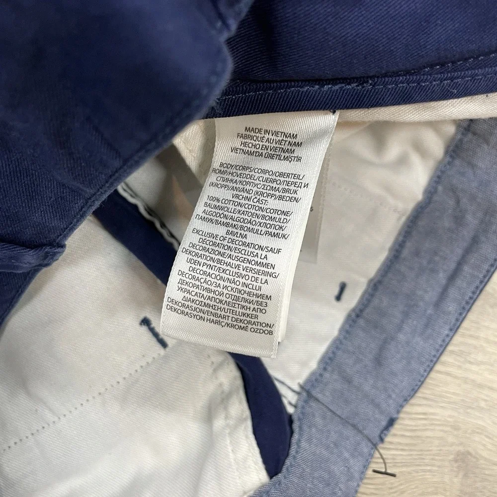 NWT Polo Ralph Lauren Relaxed Fit Blue Chino Shorts Men Sz 32 Prep Casual